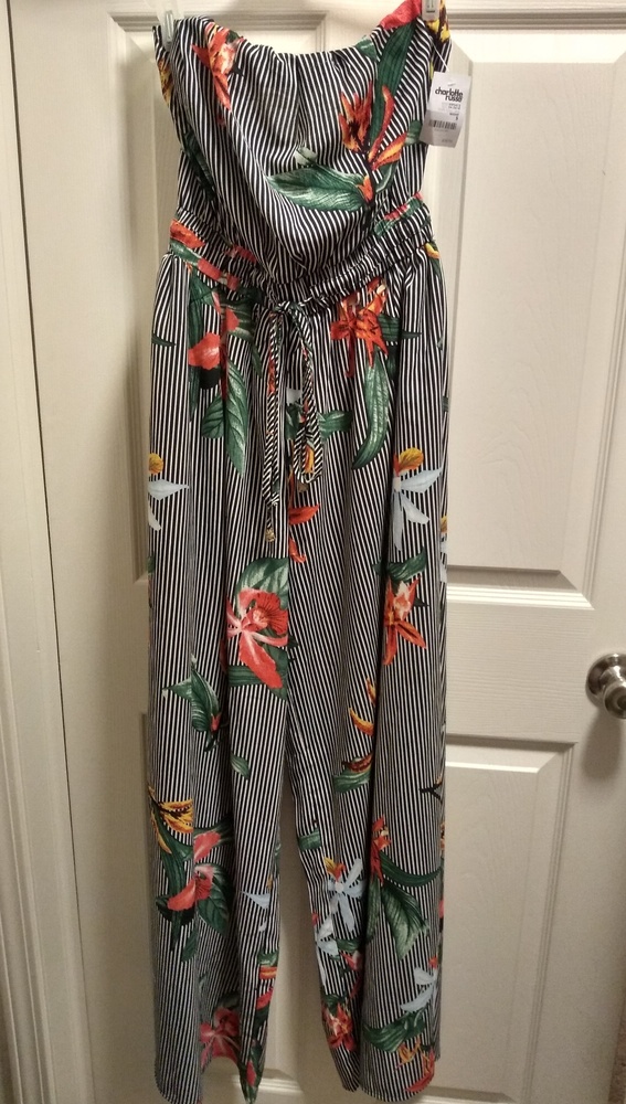 NWT- Strapless Jumpsuit